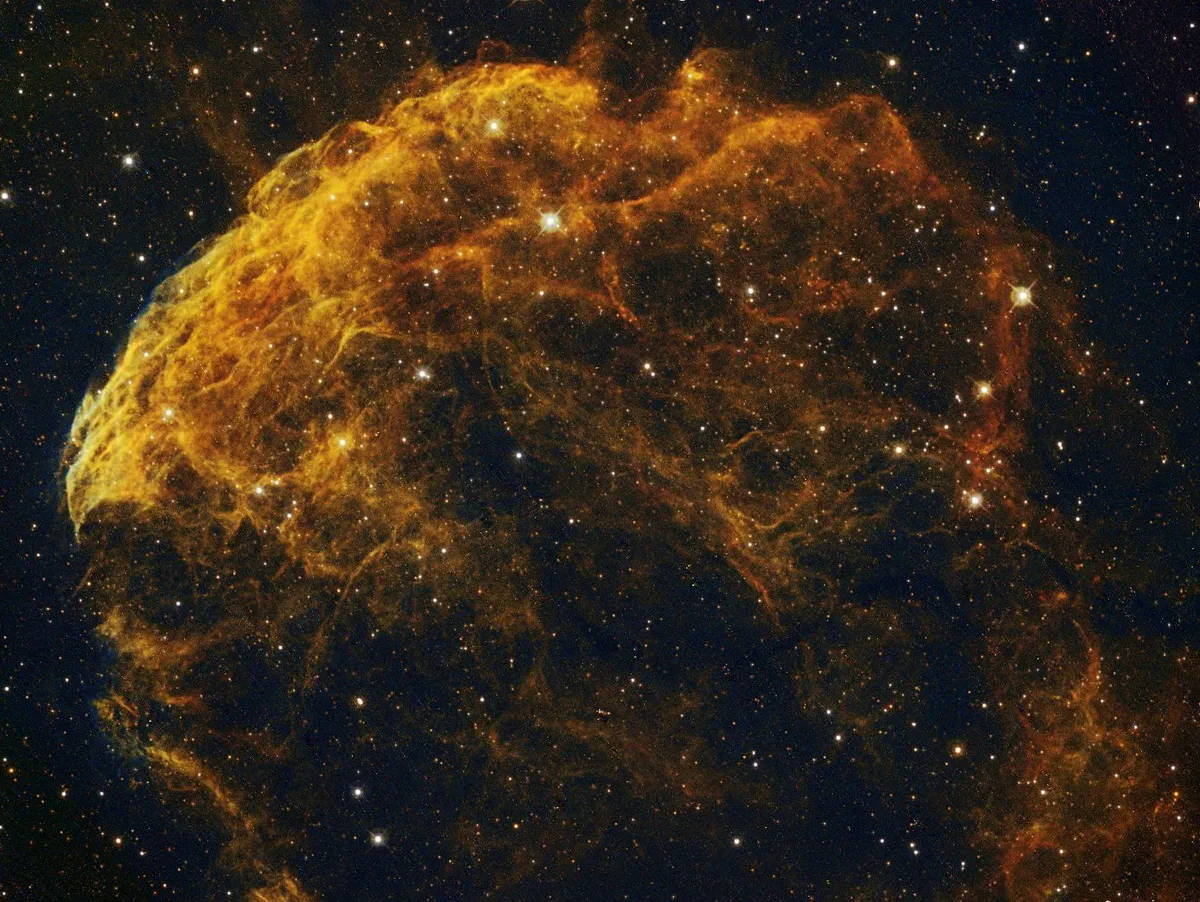 IC443 Nothern Shell, Jellyfish Nebula by Mark Griffith, Swindon, Wiltshire, UK. Equipment: Teleskop service 12