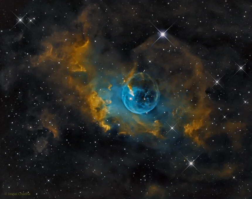 Bubble Nebula by Jaspal Chadha, London, UK.