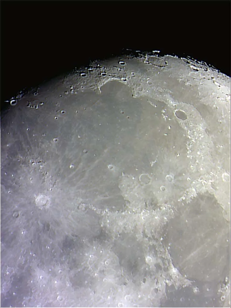Moonscape by Mark Whitcutt, Newport, UK. Equipment:Skywatcher 150 PDS, Synscan Pro, Orion Planetary Camera