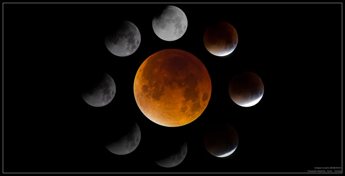 Lunar Eclipse (28/09/2015) by Houssem Ksontini, Tunisia.