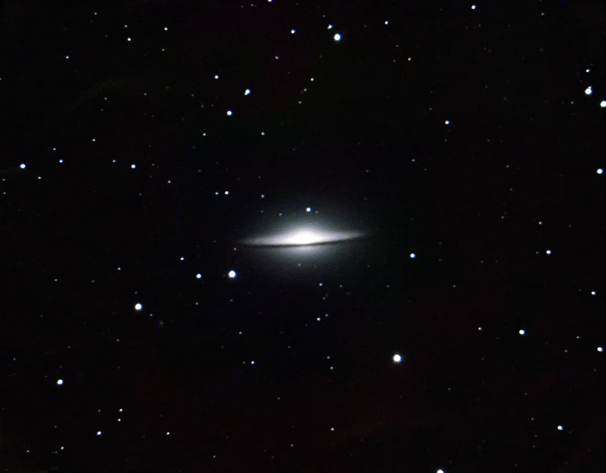 M104 Sombrero Galaxy by Mark Griffith, Swindon, Wiltshire, UK. Equipment: Celestron C11 Sct, Skywatcher NEQ6 pro mount,Atik 383L  camera, motorised filter wheel and Astronomik filters.