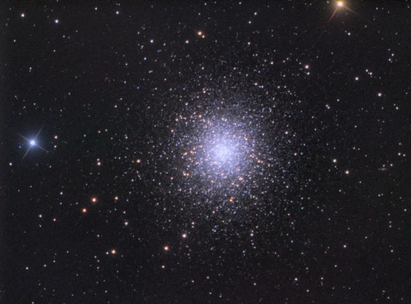 Messier 13 by Roger Brooker, Seasalter, Kent, UK. Equipment: 8