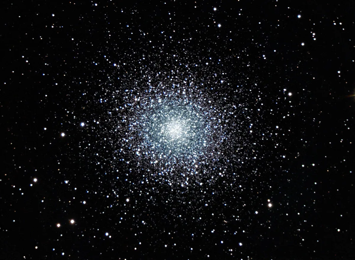M13 Great Globular Cluster by Mark Griffith, Swindon, Wiltshire, UK. Equipment: Celestron C11 Sct, Skywatcher NEQ6 pro mount,Atik 383L  camera, motorised filter wheel and Astronomik filters.