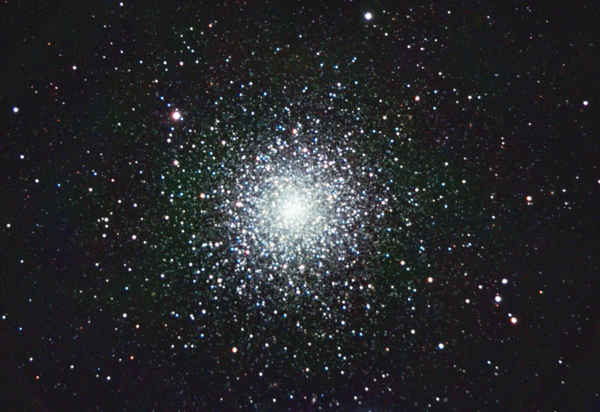 M3 Globular Cluster by Mark Griffith, Swindon, Wiltshire, UK. Equipment: Celestron C11 Sct, Skywatcher EQ8 pro mount, Atik 383L  camera, motorised filter wheel and Astronomik filters.