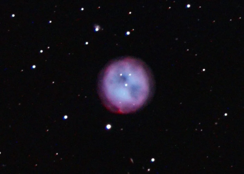 M97 Owl Nebula by Mark Griffith, Swindon, Wiltshire, UK. Equipment: Celestron C11 Sct, Skywatcher NEQ6 pro mount,Atik 383L  camera, motorised filter wheel and Astronomik filters.
