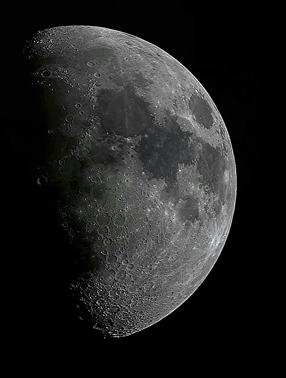 Moon by Michael Fennings, London, UK. Equipment: Celestron 130EQ/MD, Phillips SPC800(flashed to SPC9800).