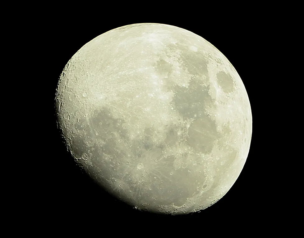 My First Moon by Chris, Manchester, UK. Equipment: Skywatcher Skyliner 150p Dobsonian, Nikon D5100, T-Ring.