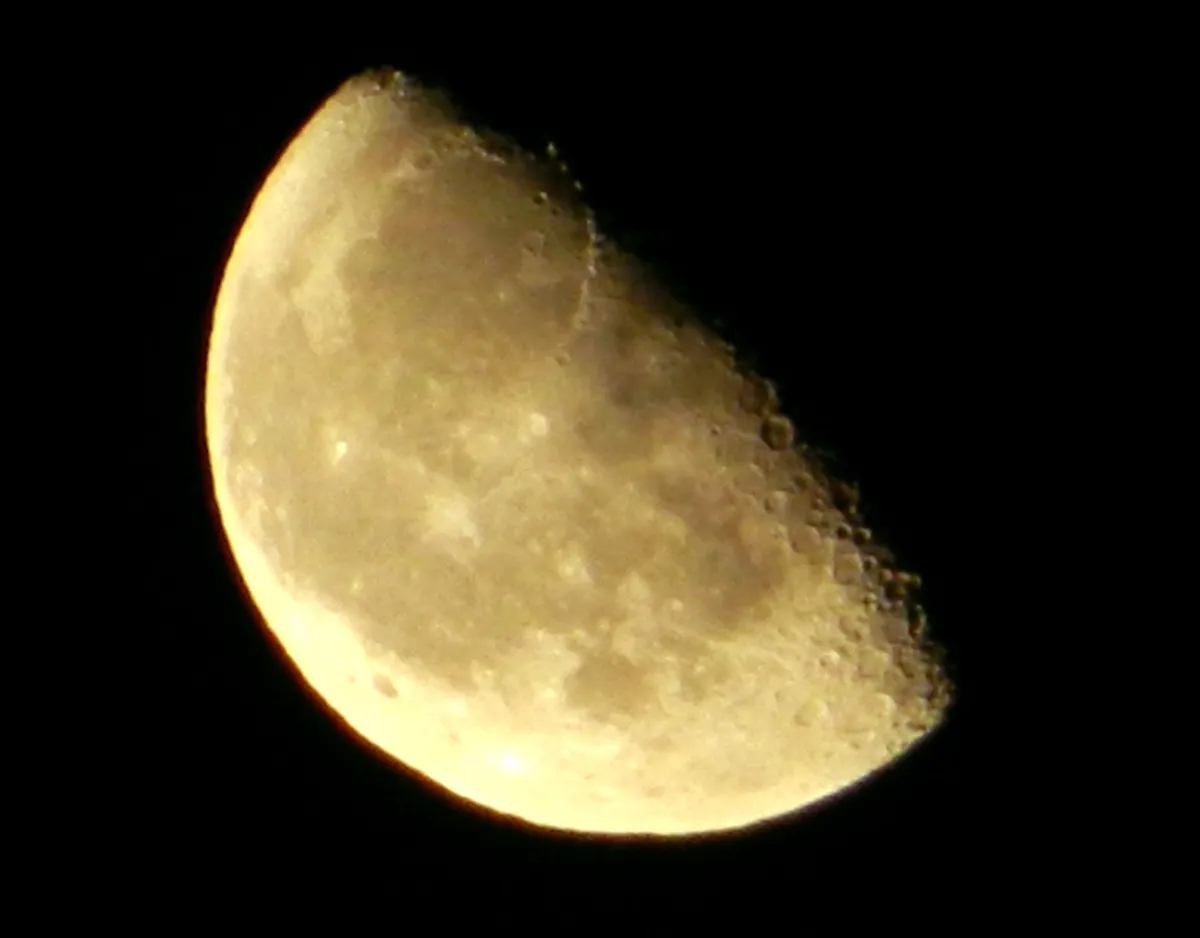 The Moon by Kiren Billaney, Beverley, UK. Equipment: Nikon Coolpix L120