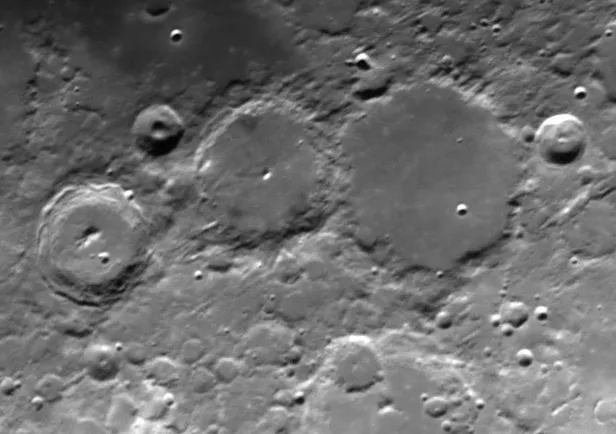 Craters Ptolemaeus, Alphonsus and Arzachel