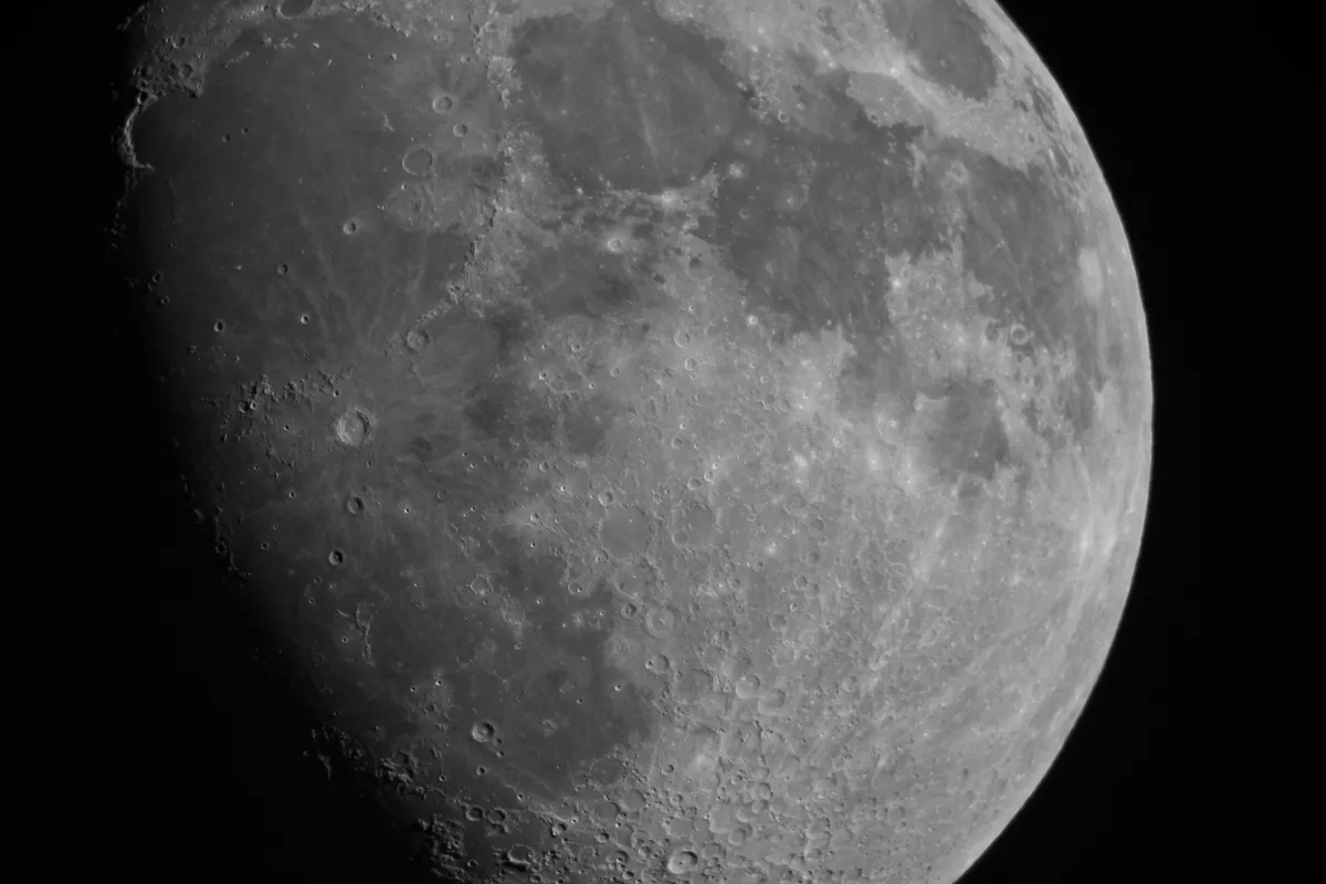 Moon showing Copernicus Crater by David Burr, Wimborne, Dorset, UK. Equipment: Celestron C8, Canon 550D.