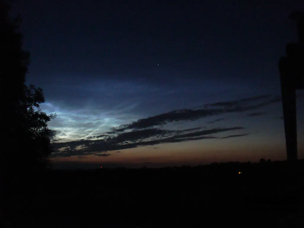 Noctilucent Clouds by Stephen Bennett, Westmeath, Ireland. Equipment: Sony Cybershot