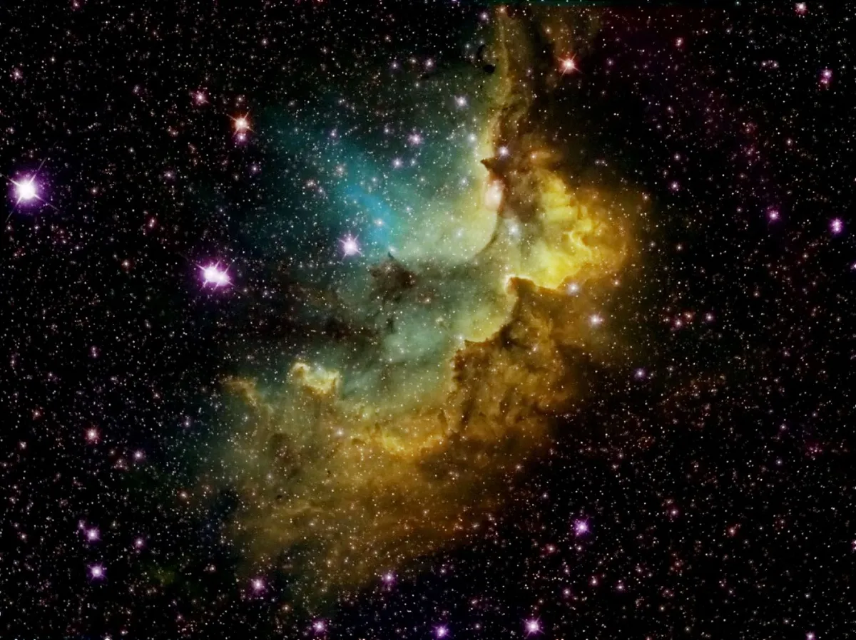 NGC7380 Wizard Nebula by Mark Griffith, Swindon, Wiltshire, UK. Equipment: Teleskop service 12