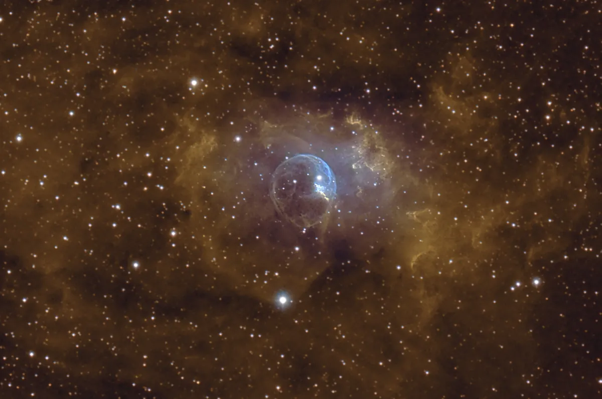 NGC7635 Bubble Nebula by Chris Heapy, Macclesfield, UK.