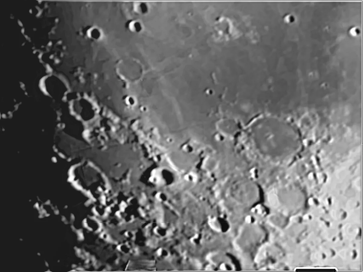 Pitatus Crater and Surrounding Area by Mike Jennings, Leeds, UK. Equipment: Celestron C8, Celestron NextImage.