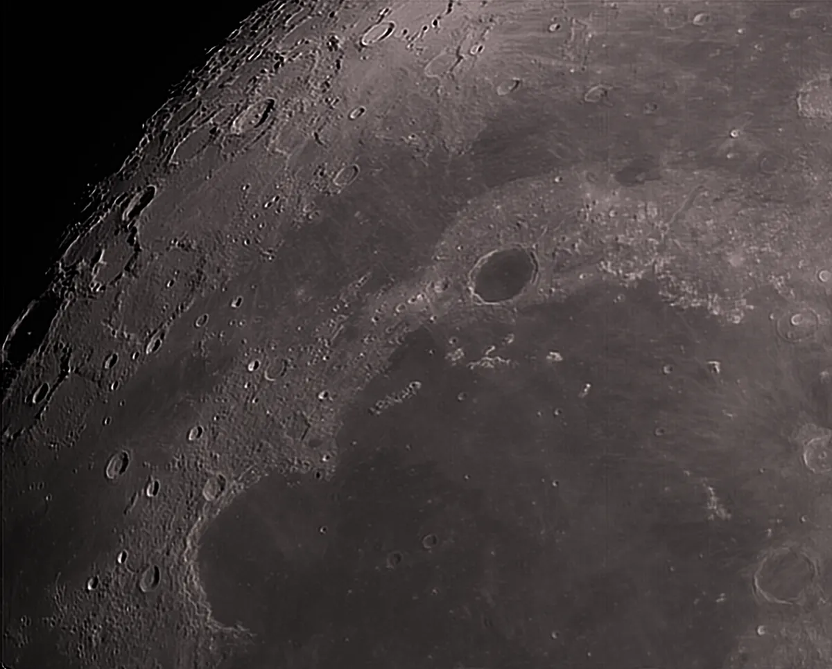 Plato and the Imbrium Sea by Mike Jennings, W. Yorkshire, UK. Equipment: Celestron C8 SCT, Advanced GT Mount, QHY5 CCD.