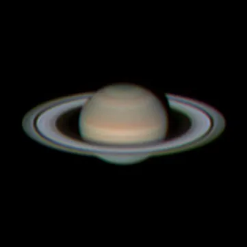 Saturn in RGB by Freddie, Eythorne, Kent, UK Equipment: CPC925, DMK21