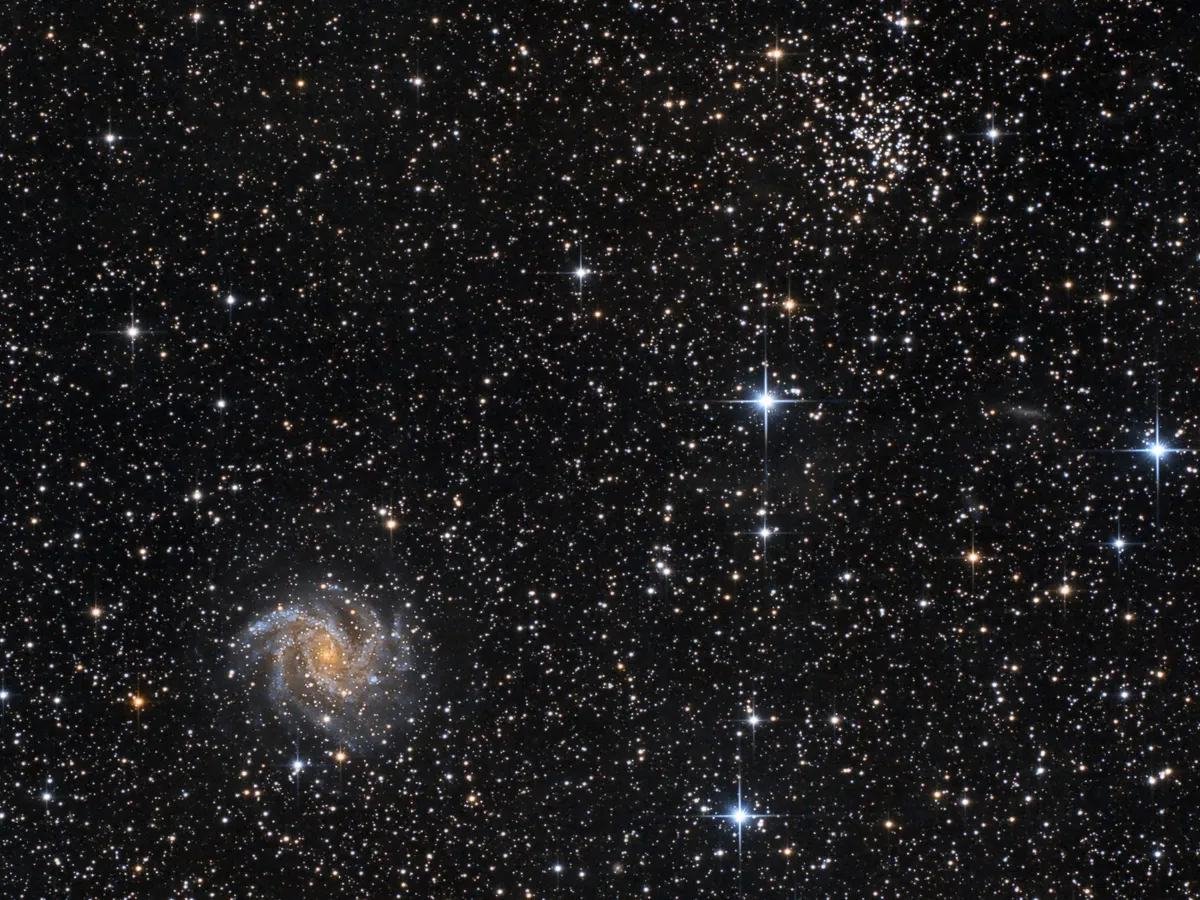 The unstoppable Fireworks Galaxy and the supernova SN 2017eaw by Lionel Majzik, Tápióbicske, Pest, Hungary.
