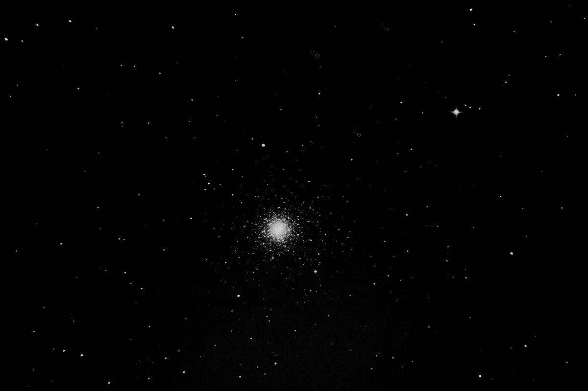 M3 by George Zealey (age 16), Surrey, UK. Equipment: Skywatcher 200PDS, EQ5 Pro Mount, Cannon 350d, Guiding using a webcam