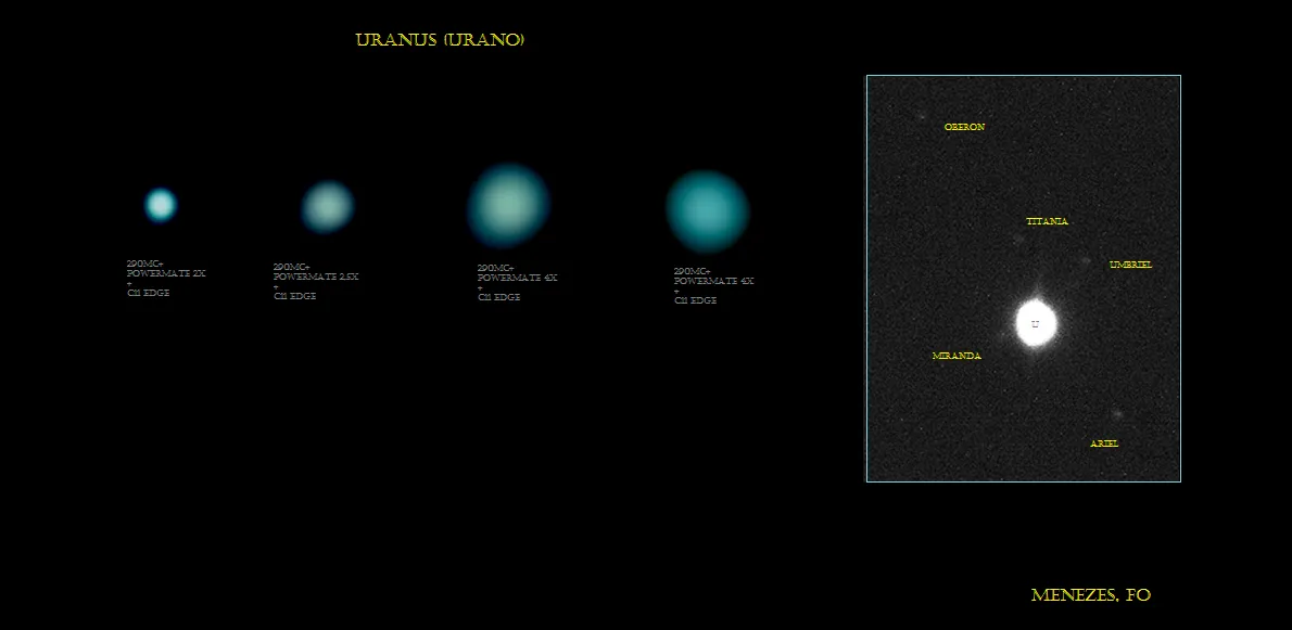 Uranus by Fernando Oliveira De Menezes, Sao Paulo. Equipment: C11 Edge HD, Powermates