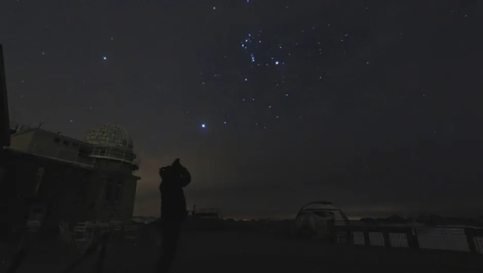 Orion glows at 05:00am above the Pic du Midi Credit: Gill Carter