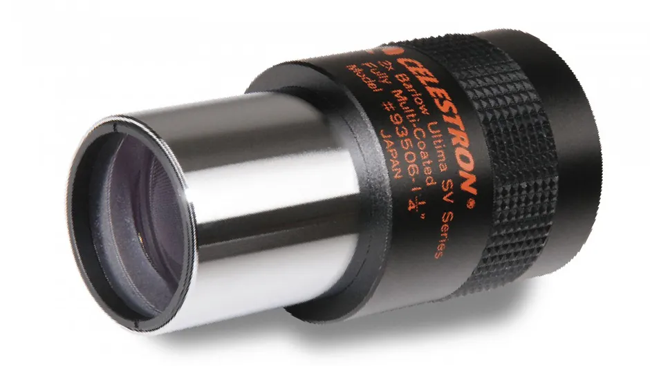 Barlow lenses are commonly used in conjunction with an eyepiece to increase magnification. Credit: The Secret Studio