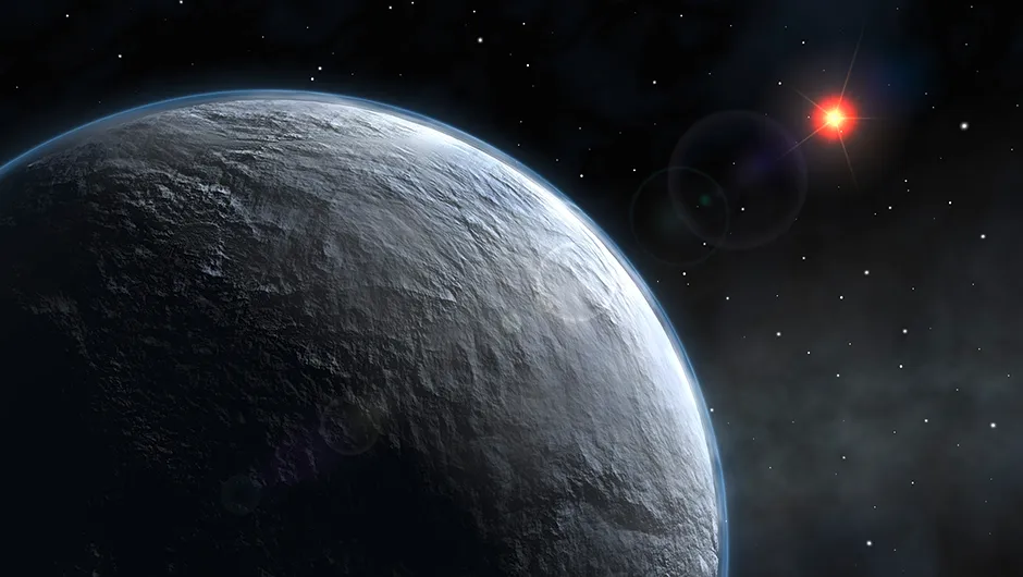 Artist's impression of exoplanet OGLE-2005-BLG-390L, a chilly world much like the planet Hoth seen in the opening scenes of The Empire Strikes Back Credit: NASA