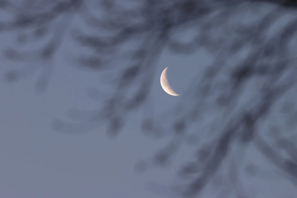 Waning crescent Moon. Credit: Anadolu Agency / Getty Images