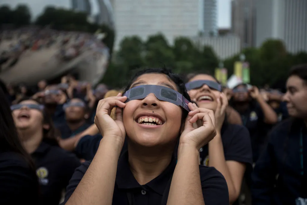 A total solar eclipse verges on the sublime, producing a profound effect on those who see it. Credit: Chicago Tribune / Getty Images