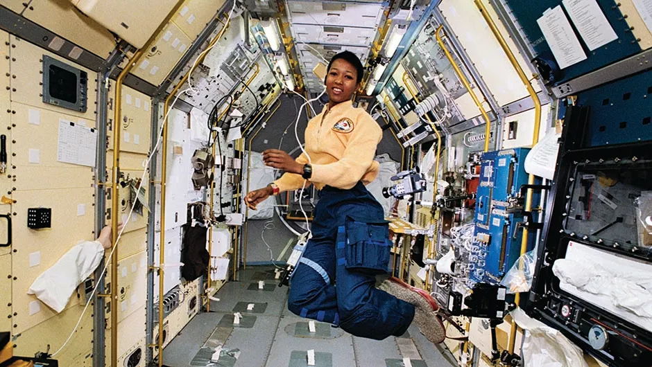 NASA astronaut Mae Jemison onboard Space Shuttle Endeavour in September 1992. Image Credit: NASA
