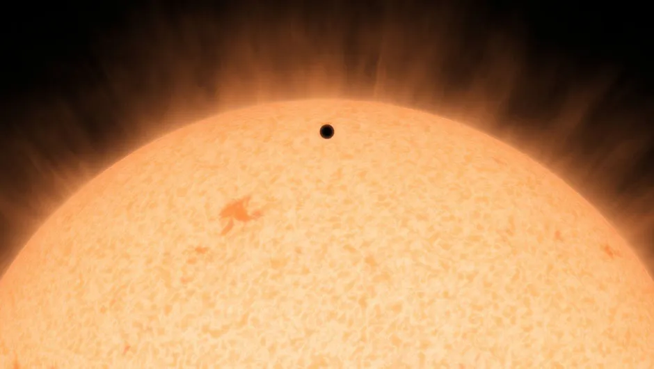 An artist's impression of a planet transiting in front of its host star. TESS will search for changes in the brightness of starlight, as this could indicate a planet passing in front of it. Credit: NASA/JPL-Caltech