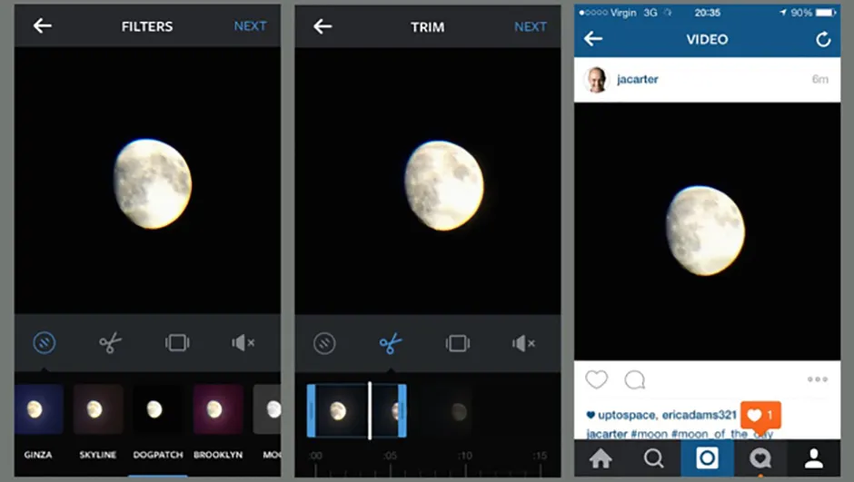 Instagram can host small time-lapse videos, and offers simple crop and filter options, too