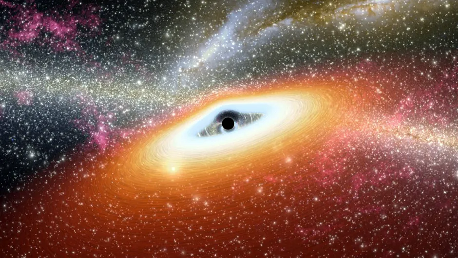 An artist's impression of a primordial black hole: a type of black hole thought to have existed in the early Universe. Could these hypothetical objects be the key to solving the mystery of dark matter? Credit: NASA/JPL-Caltech