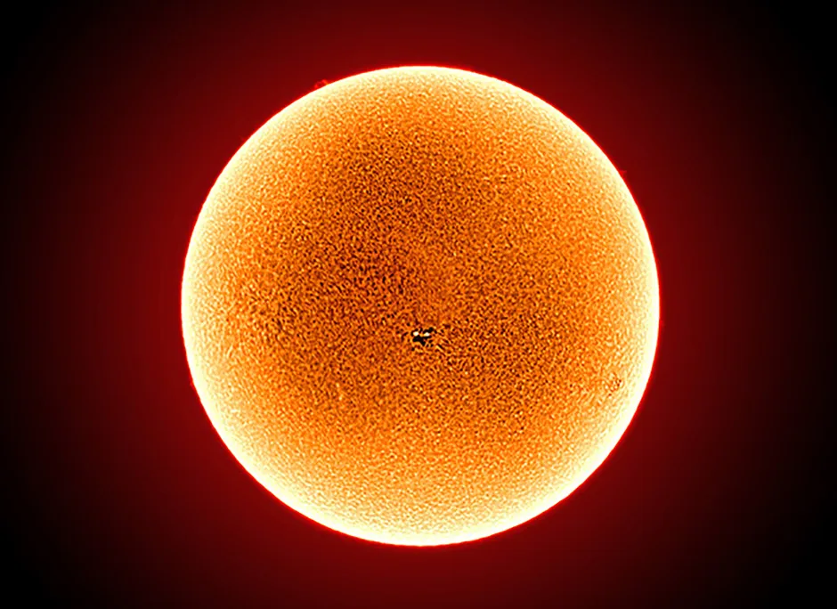 A fitting tribute to Annie Maunder's solar work, AMAT's dedicated hydrogen-alpha telescope can capture dynamic activity in the Sun's broiling atmosphere. Credit: Royal Observatory Greenwich AMAT (c) National Maritime Museum, London