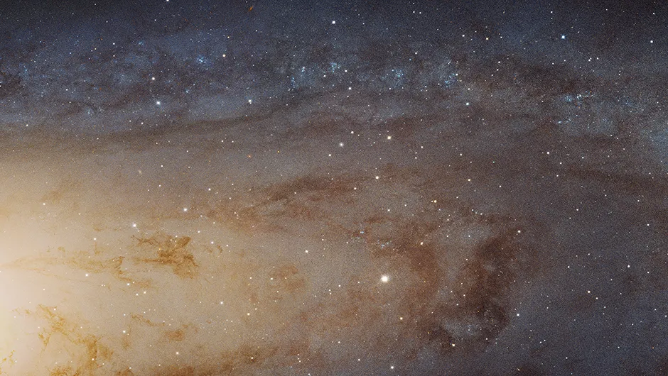 This is one of the sharpest views of the Andromeda Galaxy ever taken, by the Hubble Space Telescope. While you shouldn't expect views like this, the galaxy is viewable from Earth through binoculars alone. Credit: NASA, ESA, J. Dalcanton (University of Washington, USA), B. F. Williams (University of Washington, USA), L. C. Johnson (University of Washington, USA), the PHAT team, and R. Gendler.