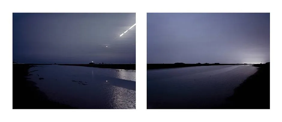 Philippe Pleasants, Orford Ness, Suffolk, 2010 (diptych). Credit: BREESE LITTLE