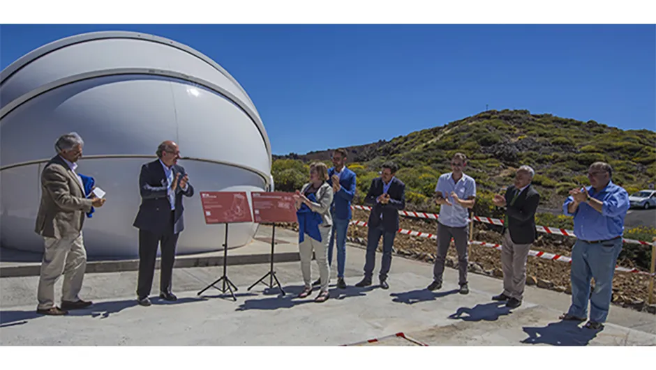 The inauguration of GOTO at the Roque de los Muchachos ObservatoryCredit: Antonio González / IAC