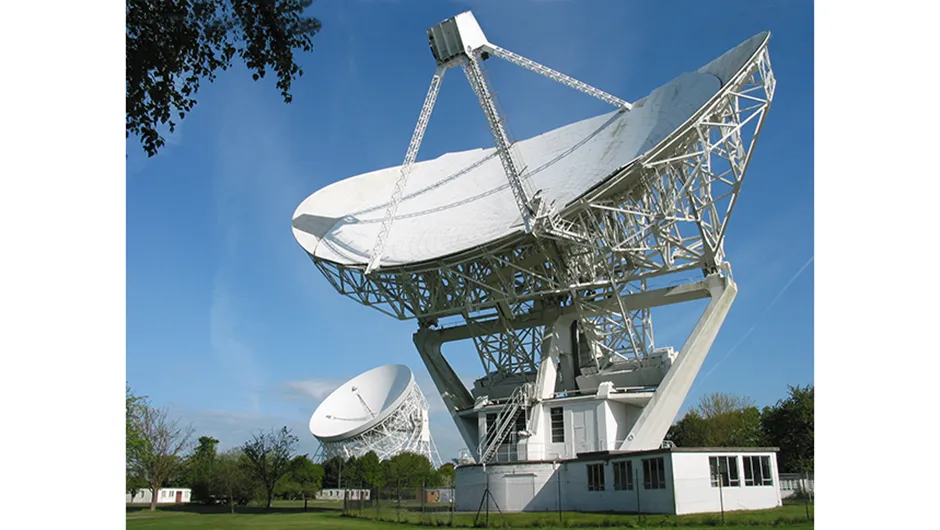 The Mark II telescope at Jodrell Bank joins the Lovell Telescope as a Grade I-listed structure. Image Credit: Ant Holloway