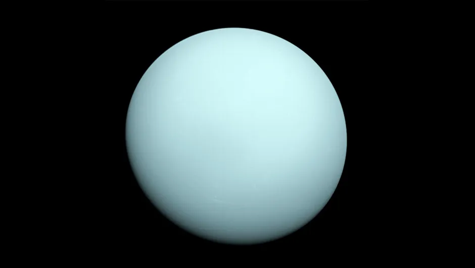 An image of the planet Uranus taken by the Voyager 2 spacecraft in 1986.Credit: NASA/JPL-Caltech