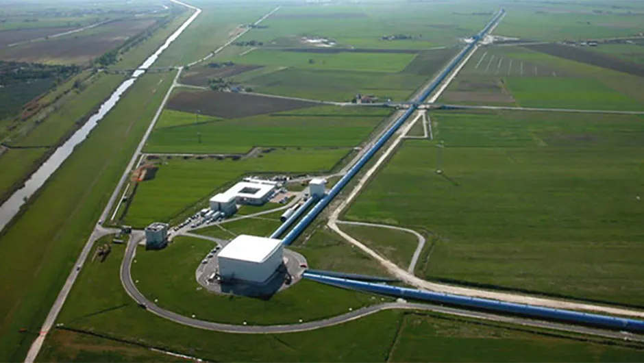 An aerial view of the Virgo Observatory, located near Pisa, Italy.Credit: The Virgo collaboration/CCO 1.0