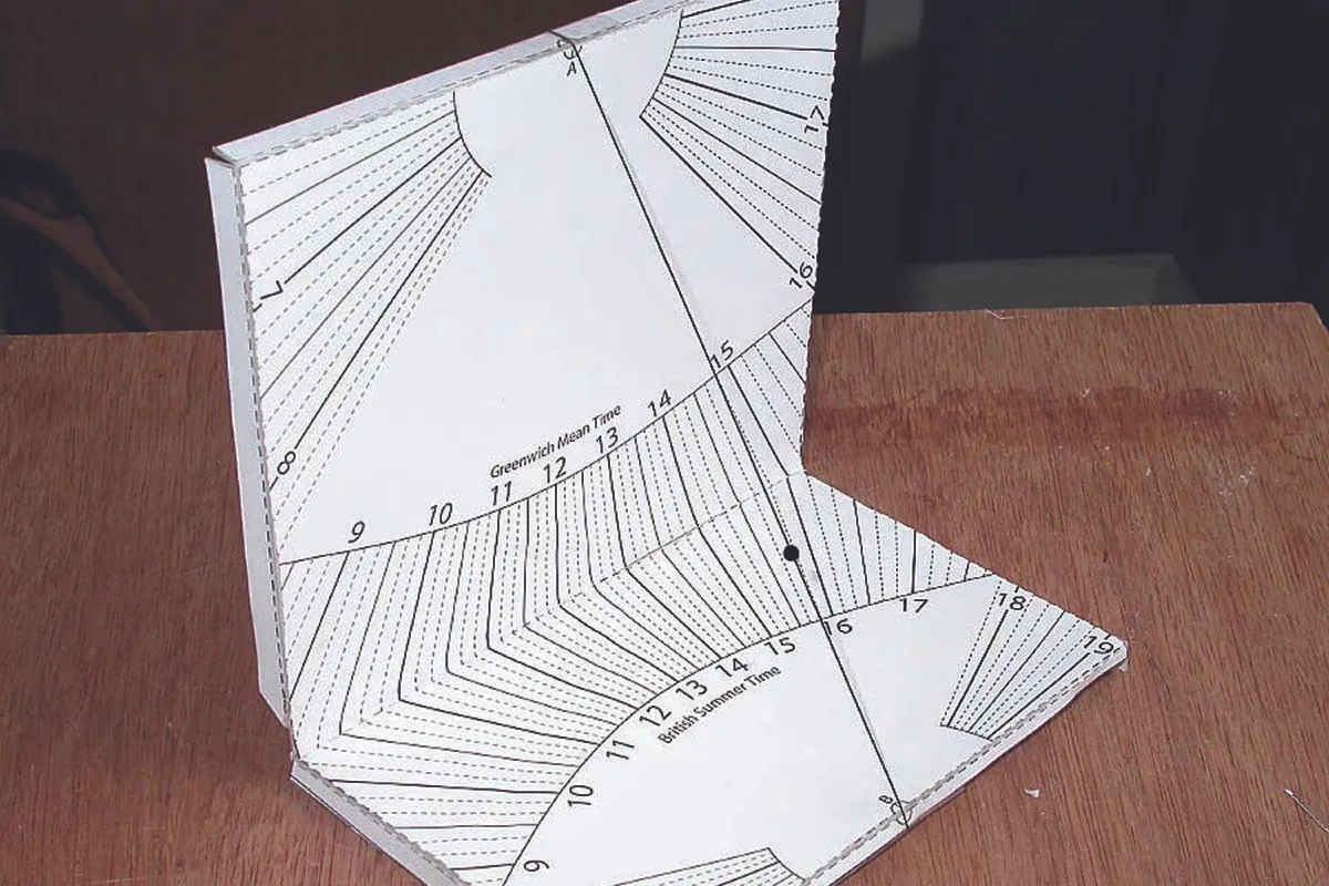 One of the most popular space activities for kids - a portable sundial!