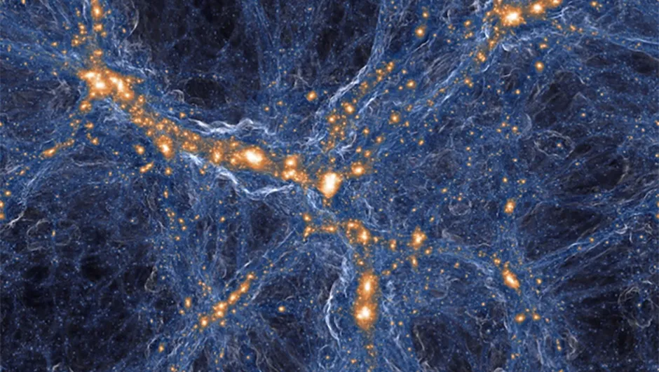 Today the Universe forms a 'cosmic web' (simulation above), where the gas in galaxies makes them opaque, while the voids between them are transparent. The same was not true of the early Universe. Image Credit: TNG Collaboration