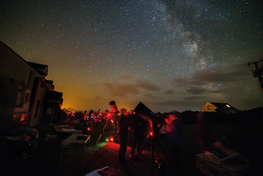 Skellig Star Party is an annual astronomy event held in the southwest of Ireland, in one of the darkest regions in Europe. Credit: Dave Connolly