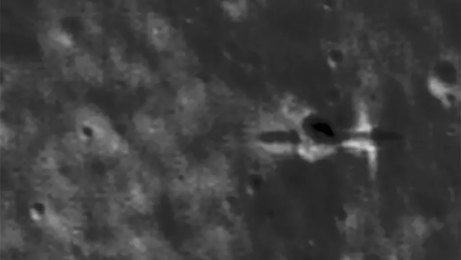 Images of the Moon taken by NASA’s Lunar Reconnaissance Orbiter have enabled the pinpointing of the impact location of ESA's SMART-1 lunar spacecraft(P Stooke/B Foing et al 2017/ NASA/GSFC/Arizona State University)
