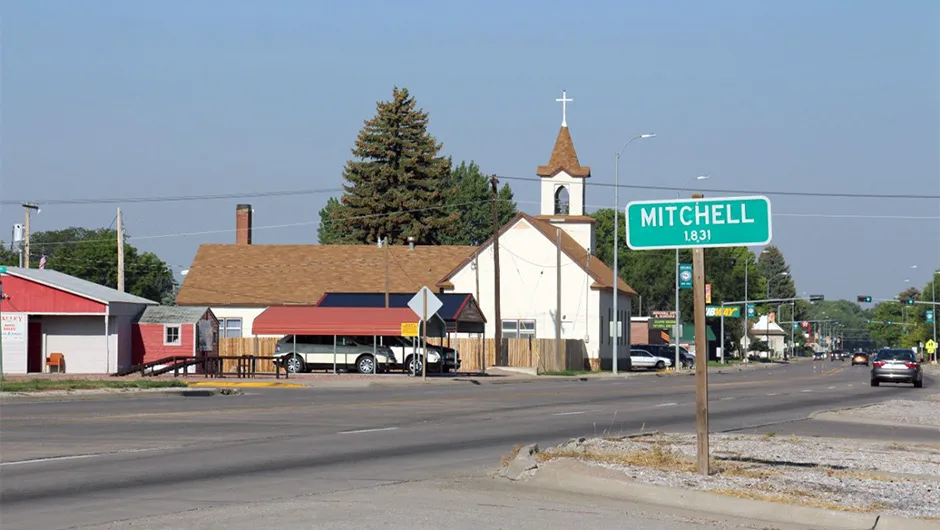 Mitchell, Nebraska: site of the climax of Ezzy's eclipse trip across the US. The small town was mostly expecting visitors who were hoping to avoid the crowds farther north.Credit: Elizabeth Pearson