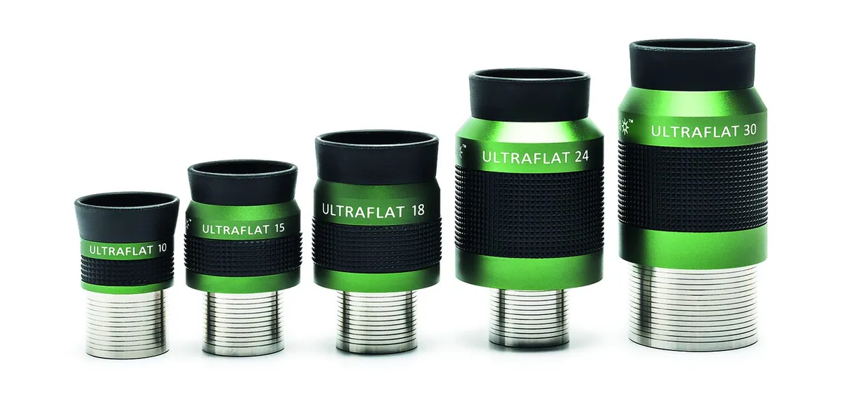 Altair Astro's Ultraflat eyepieces are designed to correct field curvature, an aberration that results in stars towards the edges of the field of view taking on an elongated shape.