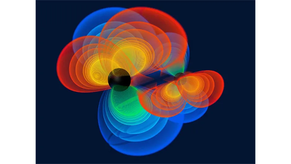 A simulation of black holes mergingCredit: © Christian Reisswig, Luciano Rezzolla, Max-Planck-Institut für Gravitationsphysik (Albert-Einstein-Institut/AEI)/ Michael Koppitz, Max-Planck-Institut für Gravitationsphysik (Albert-Einstein-Institut/AEI)/Zuse-Institut Berlin