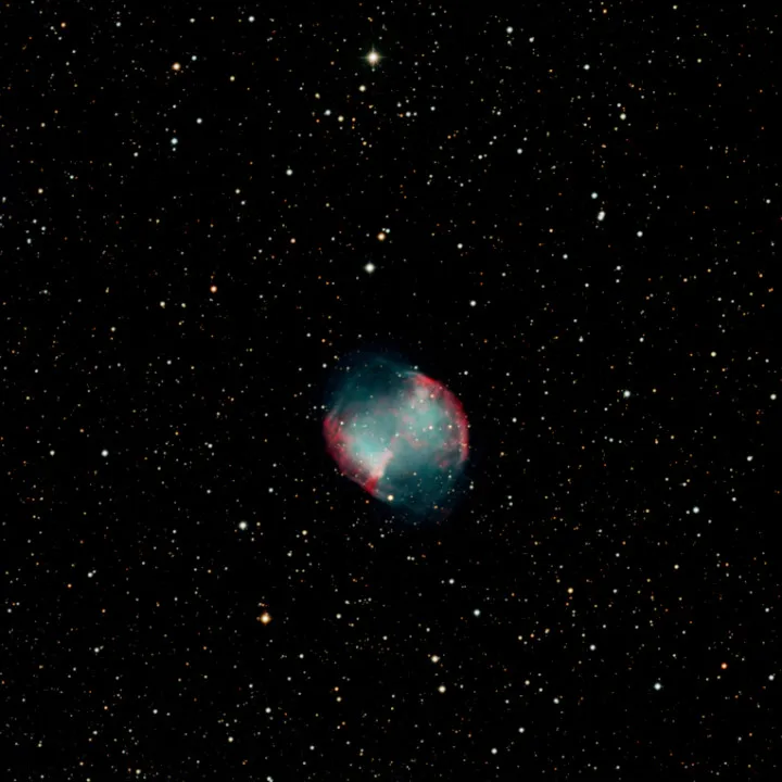 The Dumbbell Nebula captured by Brant Cambridge, California, US. Equipment: FLI PL09000 mono CCD camera, PlaneWave 24-inch astrograph, PlaneWave Ascension 200HR mount.