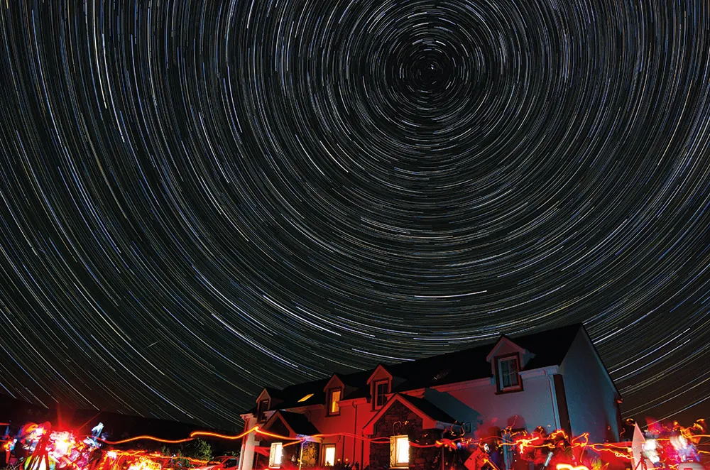 Kevin Smith captured this wonderful star trails image at Skellig Star Party in County Kerry, Ireland. Credit: Kevin Smith