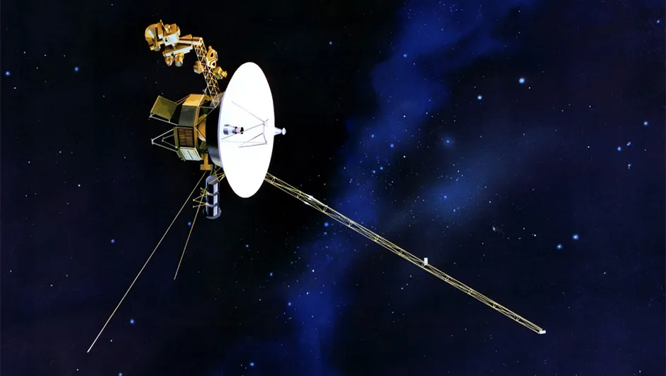 An artist's impression of the two Voyager spacecraft at the edge of the heliosphere. Credit: NASA.