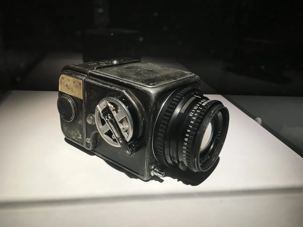 The first Hasselblad used in space